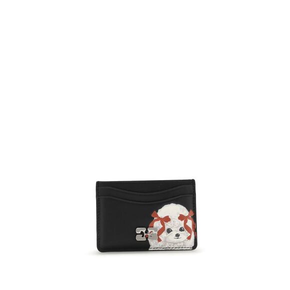 Ganni Women Bou Card Holder With Poodle